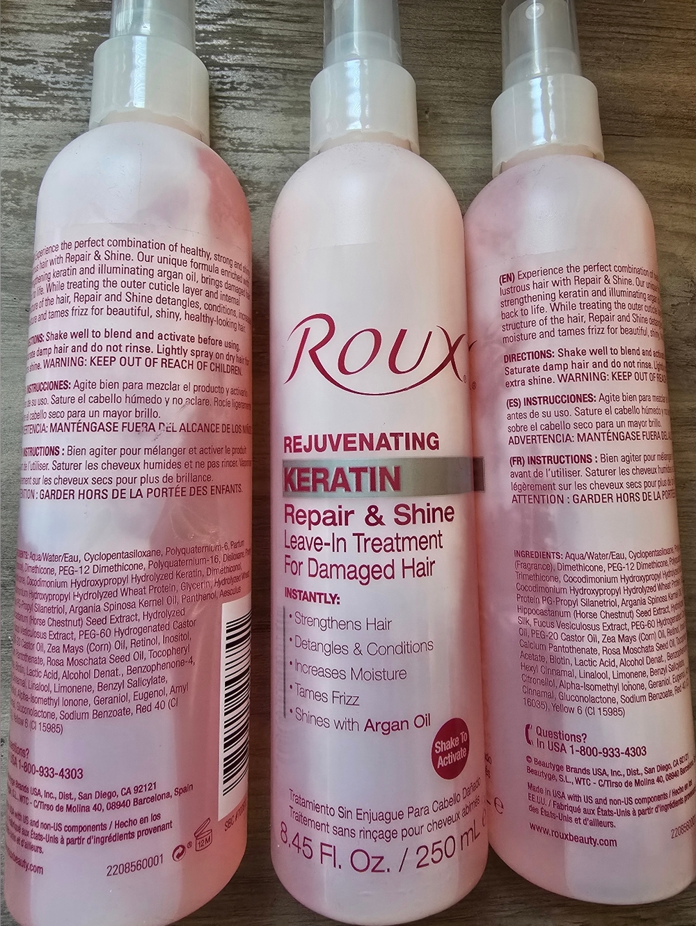 THREE Roux Argan Oil Keratin Repair & Shine Leave in Treatment Rejuvinating($36) - Picture 2 of 2